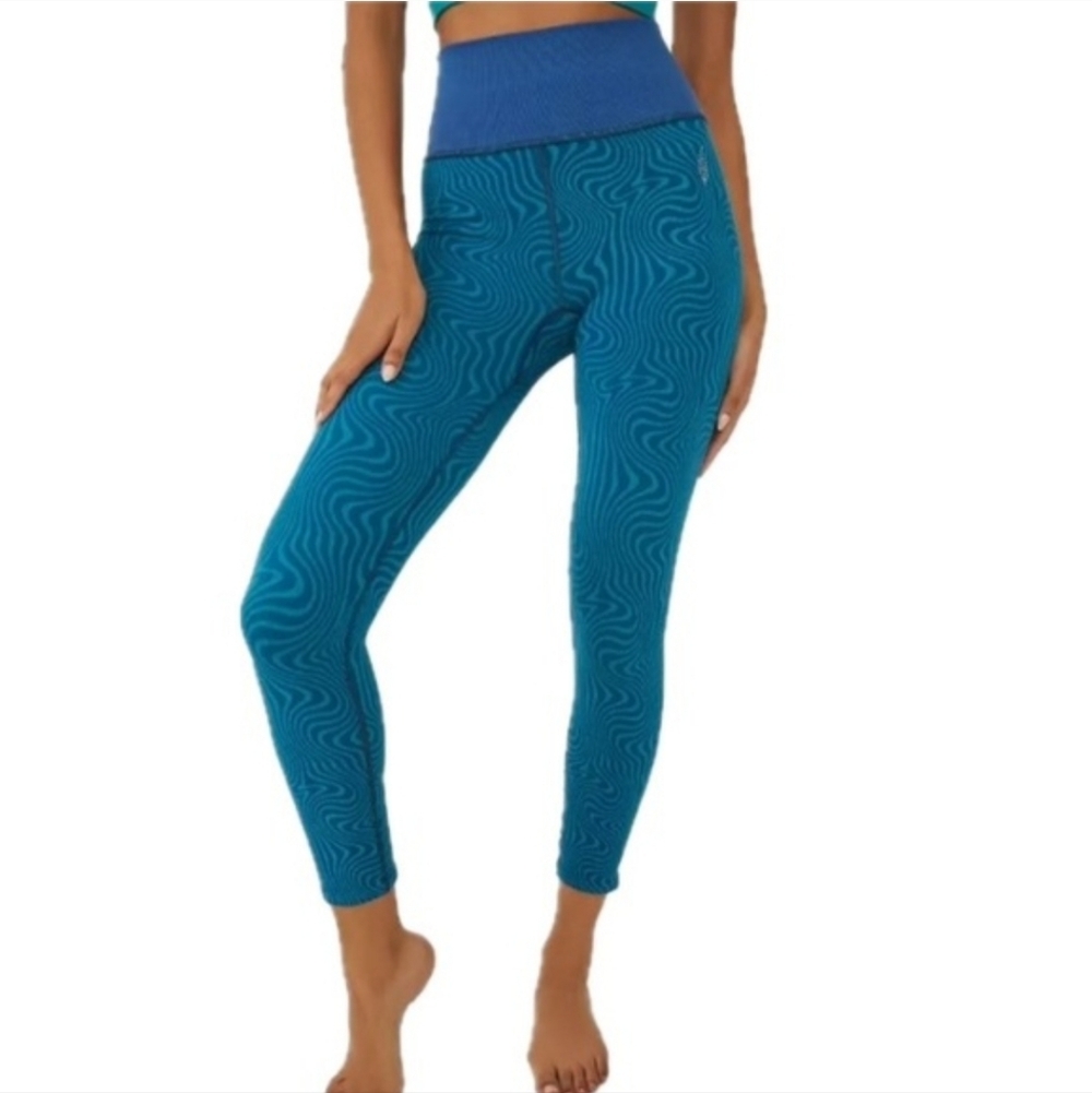 Free People Free Throw Jacquard Leggings FP Movement Small